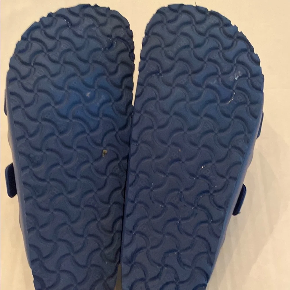 Birkenstock Two-Strap EVA Sandals in Navy Blue